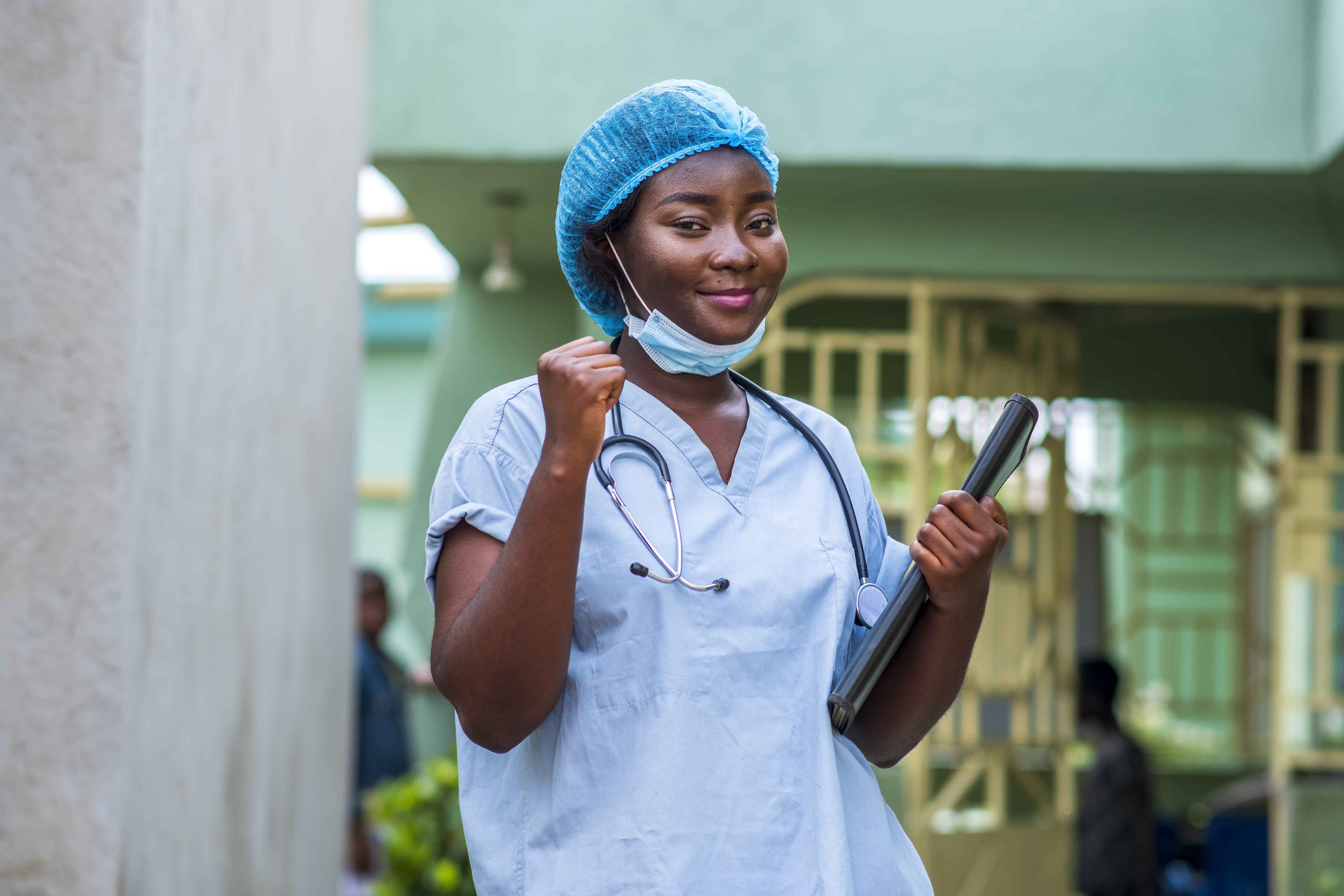 African healthcare professional