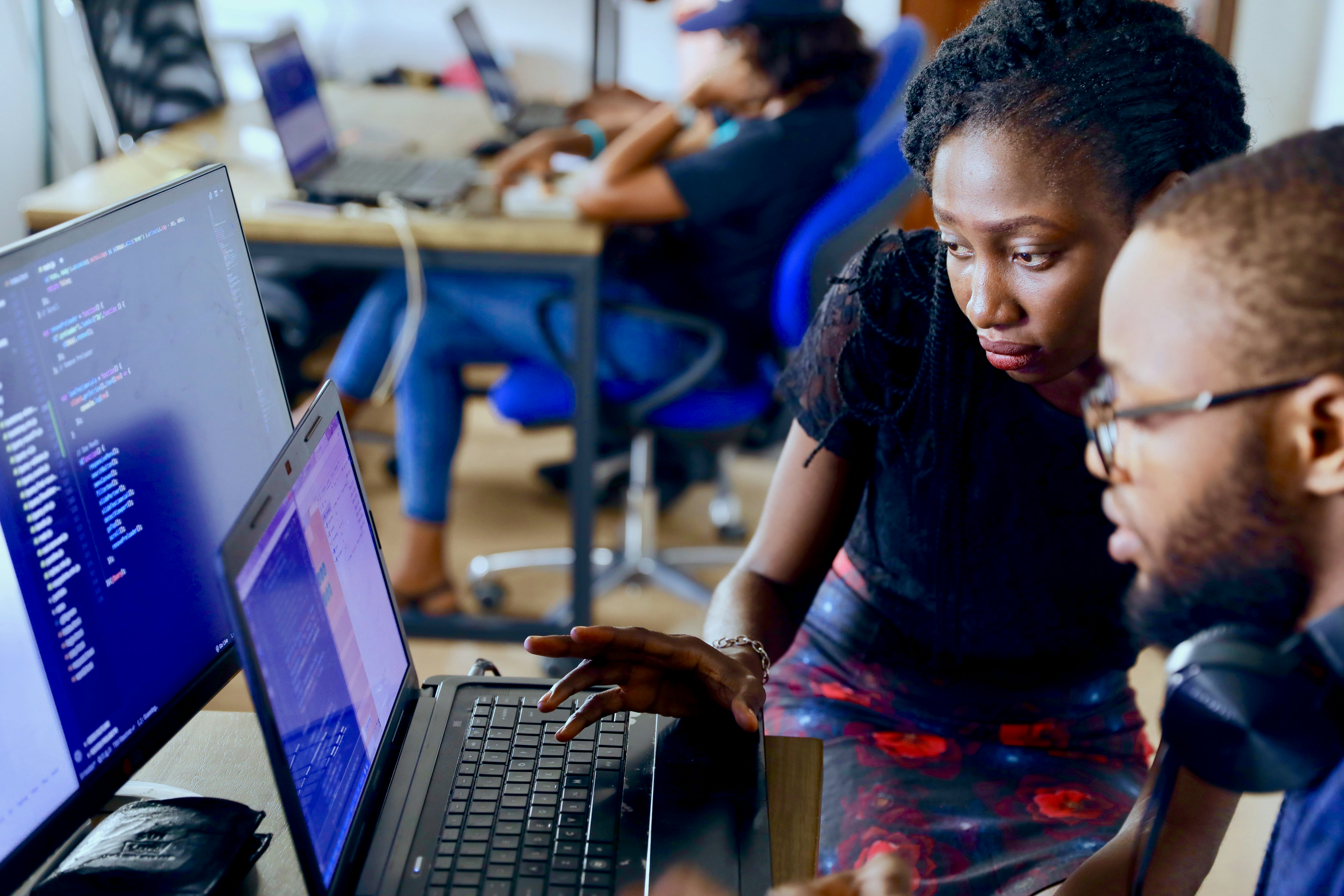 African businesswoman professional leadership